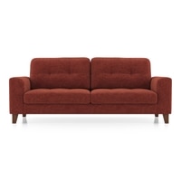 Verona Essential 3 Seater Fabric Sofa In Dark Coral Colour