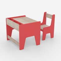Topolino Toddler Activity Table & Chair in Red