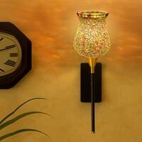 Devansh Metal Electric Wall Light in Black Colour with Multi Shade Count of 1 Light