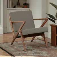 Zesta Grey Fabric Accent Chair