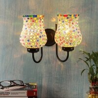 Logan Multicolour Glass Wall Light