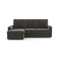 Apollo Sofa (Colour : Smoke, Cushion : Soft, Back Type : High Back, Seating Capacity : Left Aligned 2 Seater + Left Aligned Chaise + Ottoman)