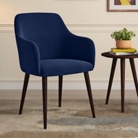 Owen Fabric Lounge Chair in  Midnight Blue Colour