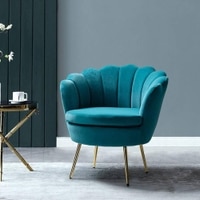 Foster Accent Chair in Teak Blue Colour
