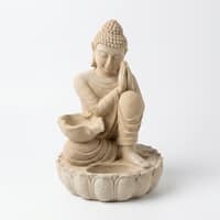 Water Fountain Serenity Buddha Water Fountain in Natural Sandstone Colour