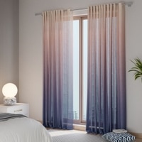 Stoa Paris Sheer Ombre Printed Long Door Curtain, Aesthetic Curtain with  Light Filtering Balcony,  Set of 1 Parda, Sunset Kiss - Purple