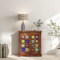 Sheesham Wood Sideboards In Rustic Teak Finish