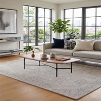 Geometric Labyrinth Carpet Size 7.8x5.4 ft.