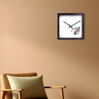 Aquarius Zodiac Wooden Wall Clock with Artistic Dial