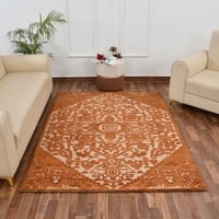 Multicolor Traditional Machine Made Polyester 5 X 7 Feet Carpet