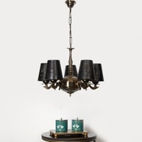 Devansh Metal Wall Mounted Lamp With Beige Jute Shade