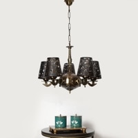 Devansh Metal Wall Mounted Lamp With Beige Jute Shade