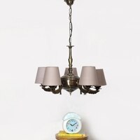 Devansh Steel Wall Mounted Lamp With Beige Jute Shade