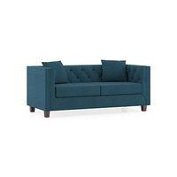 Windsor Luxe 2 Seater Fabric Sofa in Colonial Blue Colour
