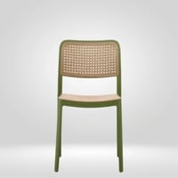 Kepler Brooks Zen Cafeteria Dining Chair in Green Colour
