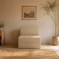 Kurlon Sofa Cum Bed Single Seater High Resilience Foam 75x30x7 Inch