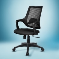 Polaris Mid Back Mesh Office Chair in Black Colour