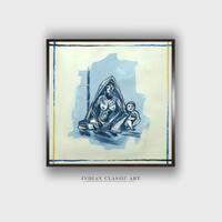 Folk Canvas Wall Prints Canvas Wall Prints Set of 2 Multicolor Matte