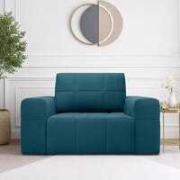Riyab  Pull Out Sofa cum Bed  in T Blue Colour