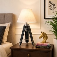 Shaylyn Natural Lenin Shade Table Lamp