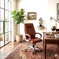 Adiko High Back Executive Chair In Tan