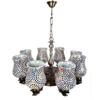 Devansh Gold Antique Wall Mounted Lamp With Black  Cotton Shade