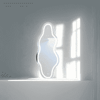 LED Sculpted Mirror Light - Modern Stylish and Illuminated  Mirror