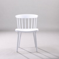 Kepler Brooks Aura Cafeteria Dining Chair in White Colour