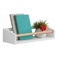 WOODENMOOD Rectangular Wall Rack