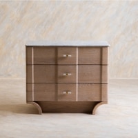 Dune Solid Wood Chest of Drawers in Brown Colour