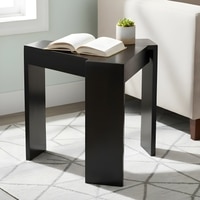 Avina End Table - Dark Walnut Finish