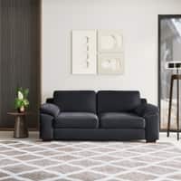 Esquel Premium 3 Seater Fabric Sofa in Deep blue velvet Colour