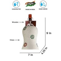 Devansh Solid Wood Electric Wall Light in Brown Colour with Multi Shade Count of 1 Light