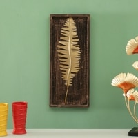 W-Bay Abstract Metal Wall Decor in Gold Set of 1