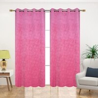 Velvet embo Pack of 2 Blackout Door Curtains