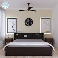 Pheme Engineered Wood Queen Size Drawer Storage Bed In Laminate Finish