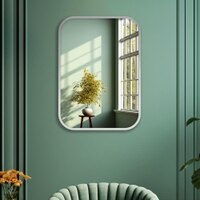 Aluminium Rectangular Decorative wall mirror by elegant arts and frames (Mirror size 500X700 mm)