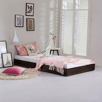 Merritt Solid Wood Single Size Bed In Mahogany Finish