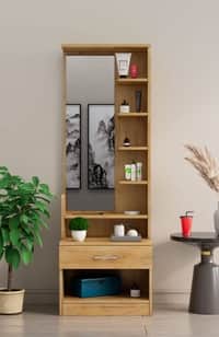 Hexa Red Wooden Dressing Table in Giant Wood Colour