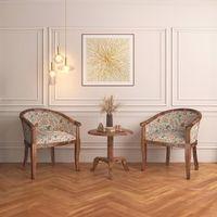 Florence Lounge Chair in Calico Floral Colour