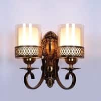 Eliante Zyla Antique Gold Iron Wall Light With E27 Holder In Antique Gold Colour