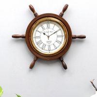 Ship Wheel Wall Clock
