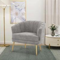 Carl Accent Chair in Grey Colour