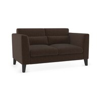 Lewis 2 Seater Fabric Sofa in Mocha Colour