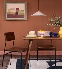 Bunder Solid Wood Dining Chair In Dark Brown Finish