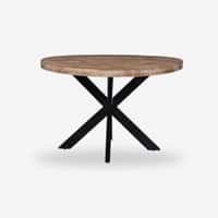 Vervella Shine Solid Wood 4 Seater Dining Table in Limewash Finish