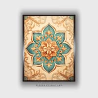 Mandala Canvas Wall Prints Canvas Wall Prints Set of 1 Multicolor Matte