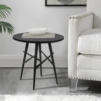 Metalsmith Circular Aluminium Side Table – Black Finish