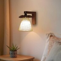 Whirl Brown Solid Wood Wall Lights
