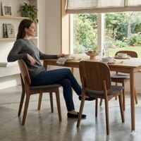 Scandinavian Cora Dining Chair Cocoa Finish